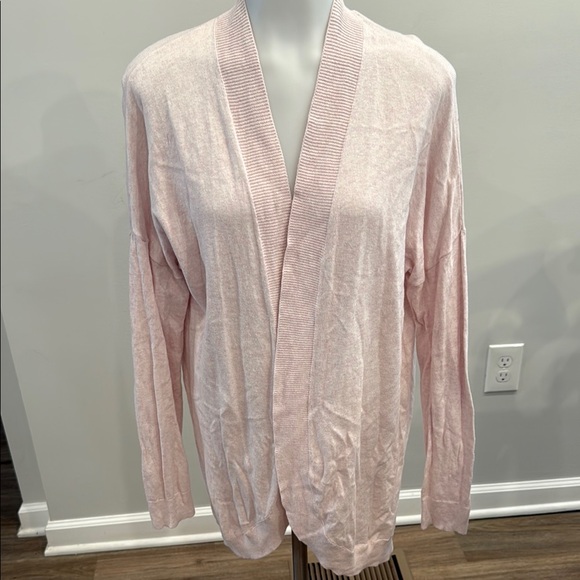 GAP Factory Sweaters - GAP Factory Light Pink Open-Front Cardigan
